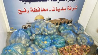 Photo of ضبط 250 كيلو جرام من الفواكه الفاسدة في رفح