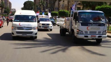 Photo of الهلال الأحمر المصري يرسل قافلة مساعدات طبية إلى فلسطين