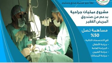 Photo of الخدمة العامة تعلن عن خصومات تصل إلي 50% في إجراء عمليات جراحية بدعم صندوق المريض