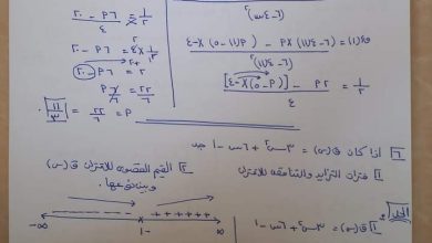 Photo of مراجعة الليلة امتحان الرياضيات  توجيهي أدبي  الأسئلة المقالية